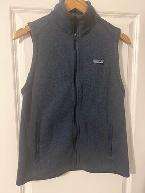 Patagonia Dark Navy Zip-Up Sleeveless Fleece Vest